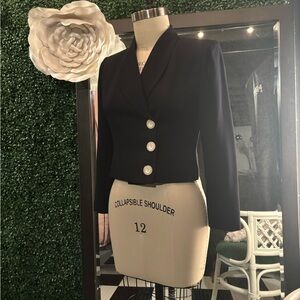 Christian Dior Navy Blazer with White Buttons